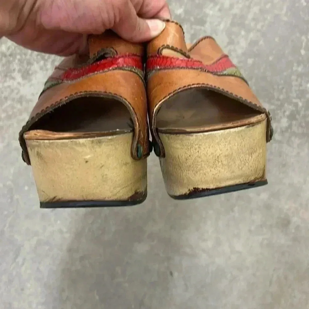 Vintage stildevis clogs - Picture 3 of 6